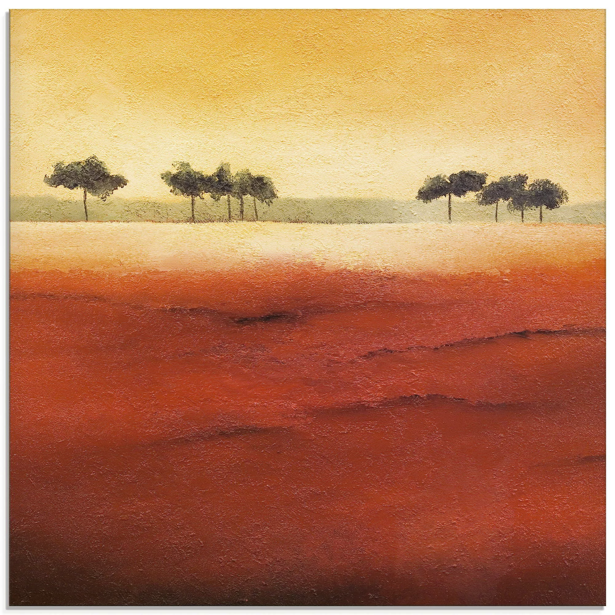 Artland Glasbild "Baumgrenze III", Bäume, (1 St.) günstig online kaufen