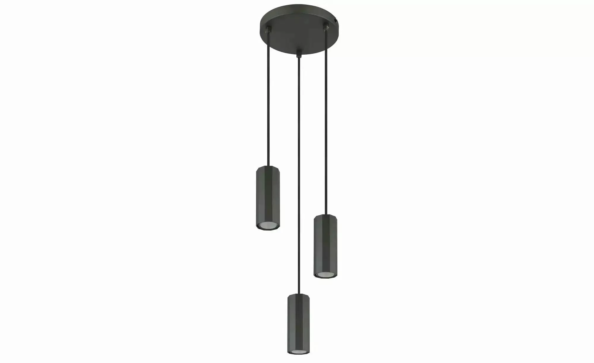 Globo Lighting Pendelleuchte   ¦ grau ¦ Maße (cm): B: 21 H: 120  Ø: 21 Lamp günstig online kaufen