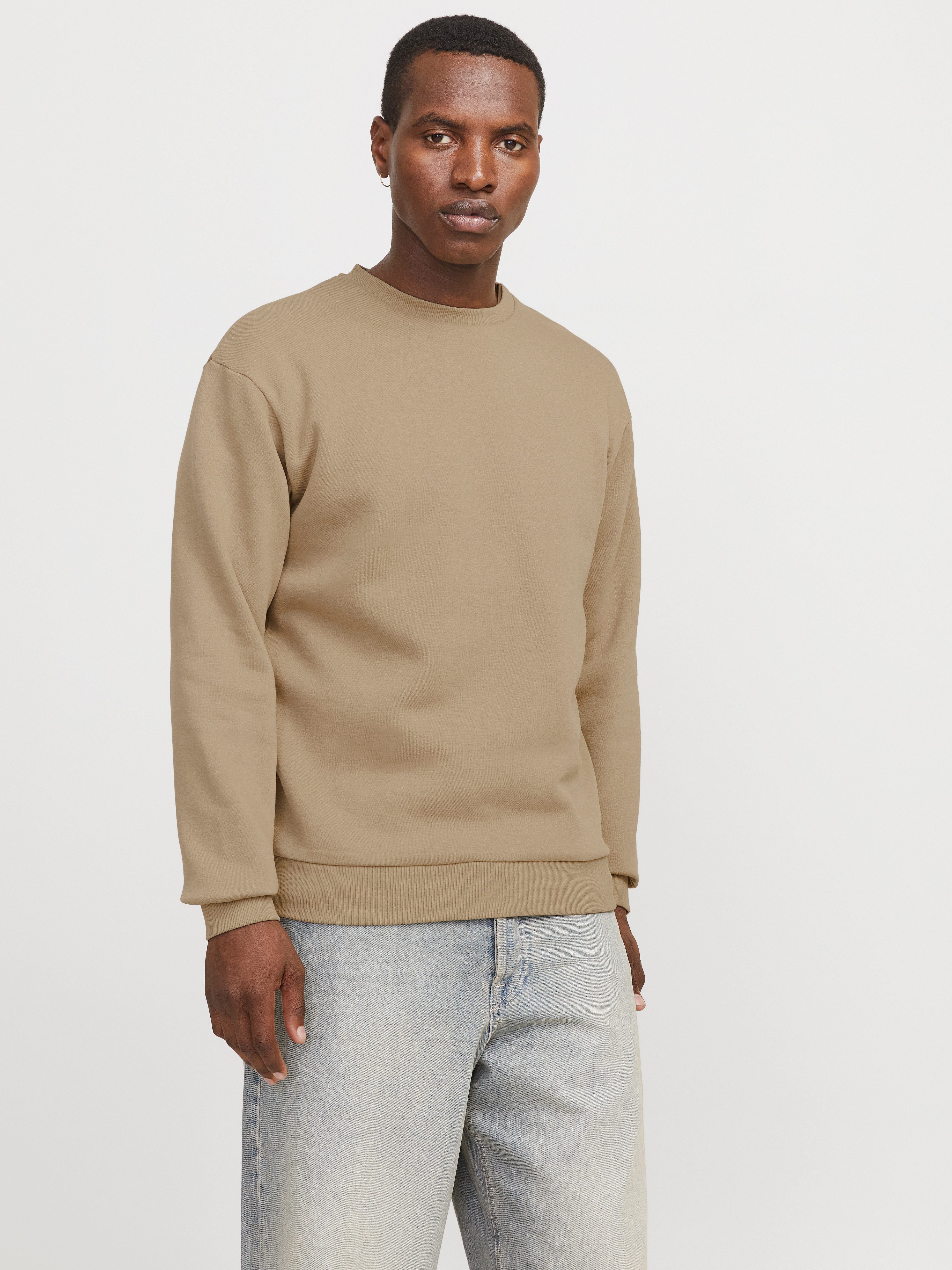 Jack & Jones Sweatshirt "JJEBRADLEY mit Rippbündchen für Alltag und Freizei günstig online kaufen