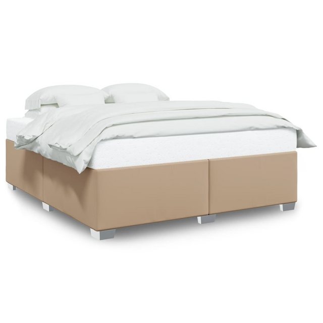 vidaXL Bett, Bettgestell Cappuccino-Braun 180x200 cm Kunstleder günstig online kaufen