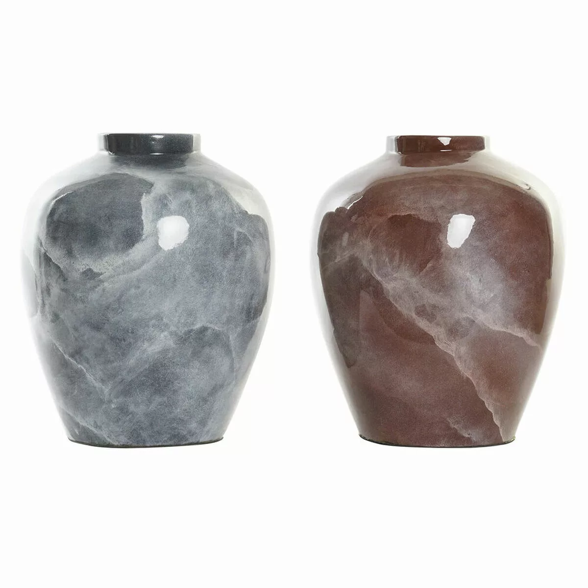 Vase Dkd Home Decor Grau Dunkelbraun Bambus Moderne (26 X 26 X 32 Cm) (2 St günstig online kaufen