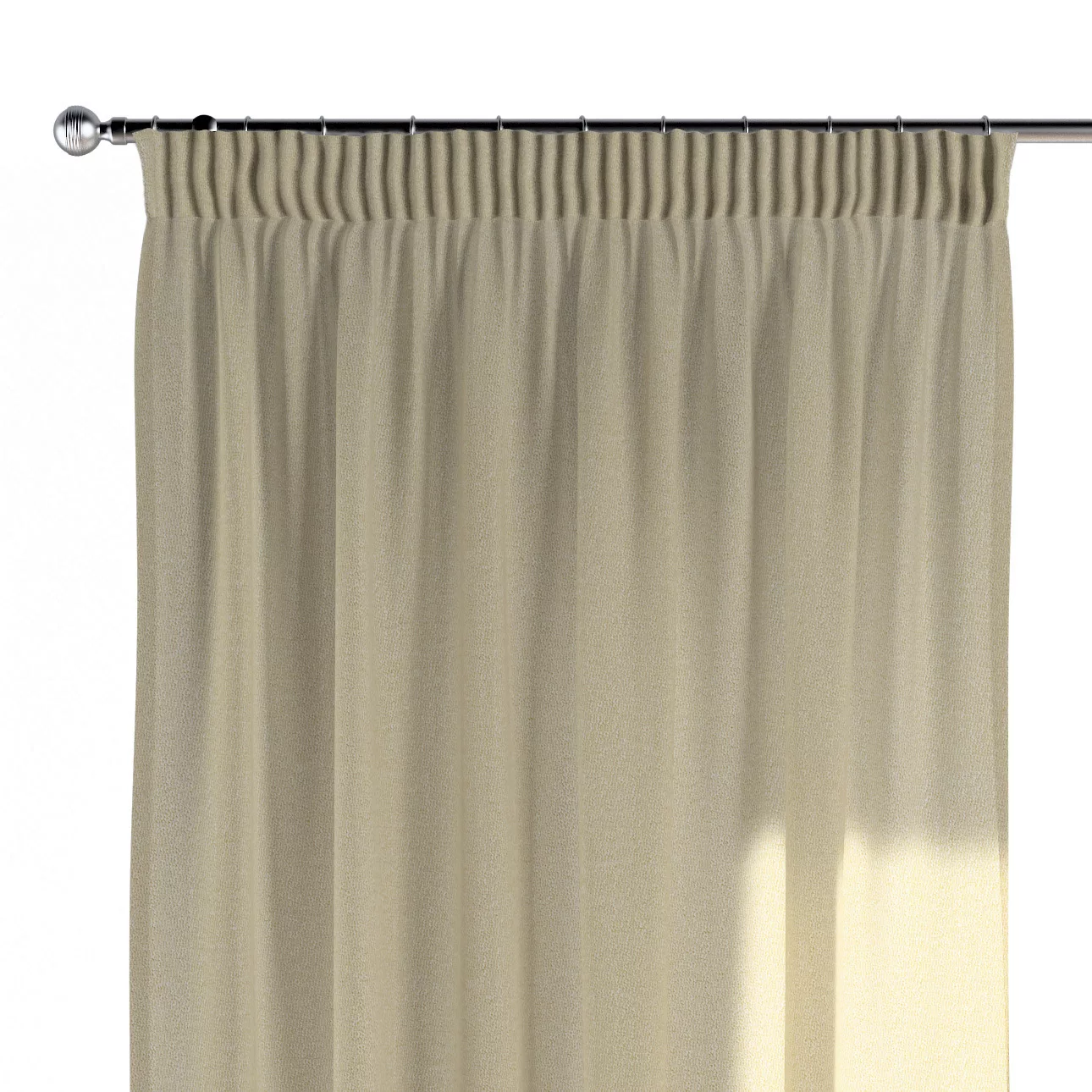 Vorhang mit Kräuselband, hell beige, Alara Premium (145-00) günstig online kaufen