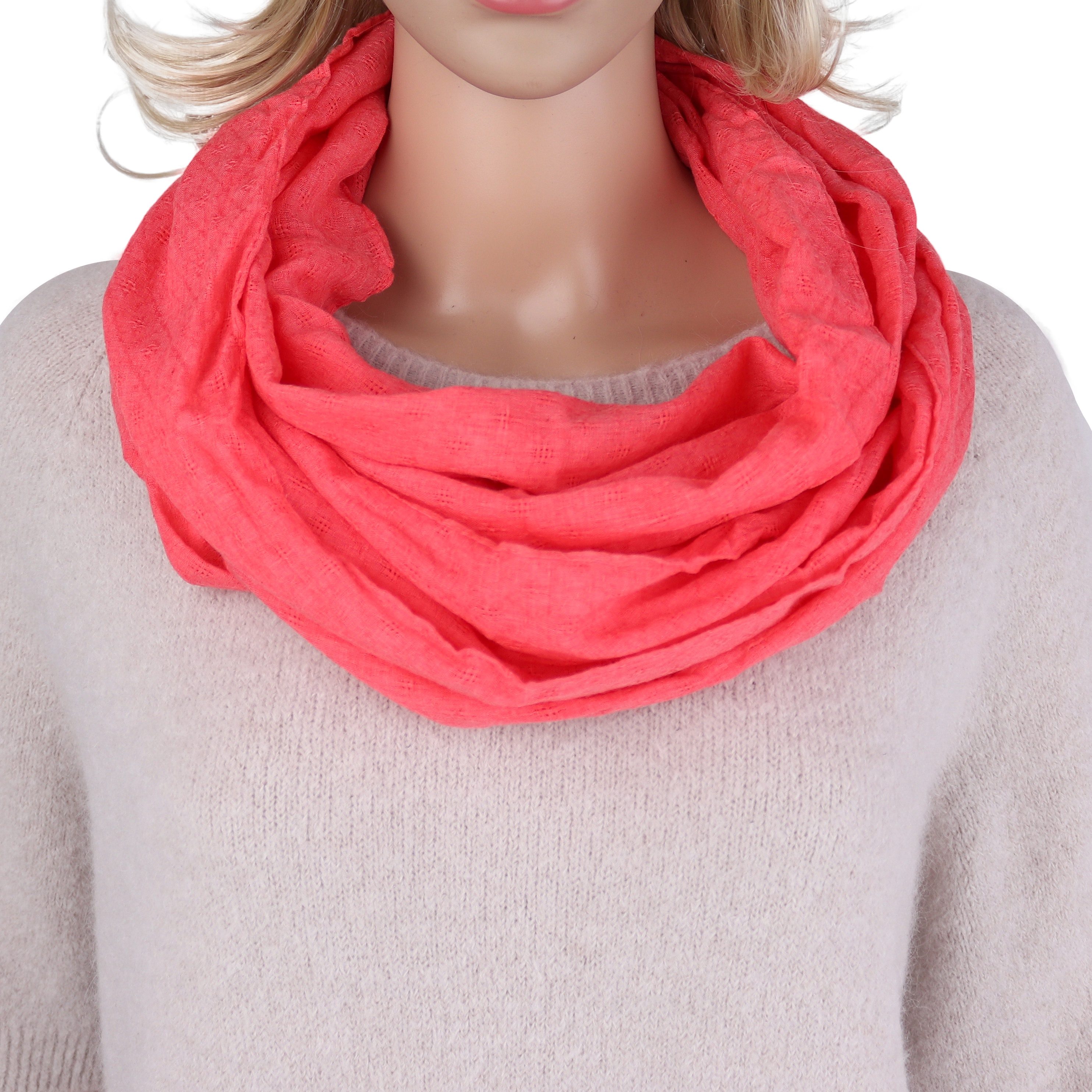MIRROSI Loop Damen Schal Unifarbe mit günstig online kaufen