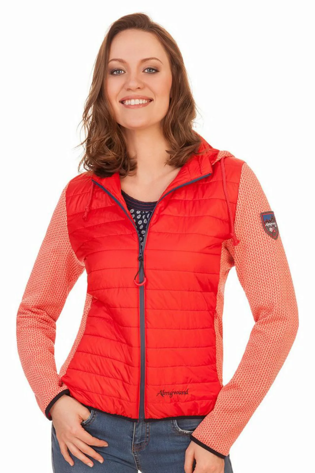 Almgwand Outdoorjacke Trachtenjacke Damen - HASELSTEIN - rot günstig online kaufen