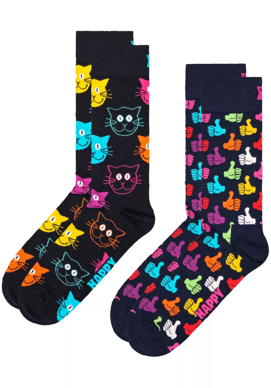Happy Socks Socken, (Packung), Cat & Thumbs Up Pack günstig online kaufen