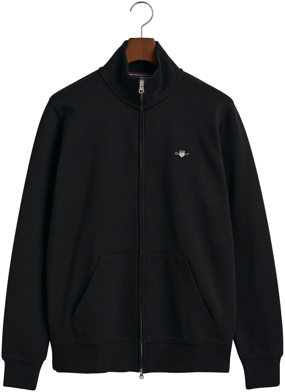 Gant Sweatjacke "REG SHIELD FULL ZIP SWEAT", mit Logostickerei auf der Brus günstig online kaufen