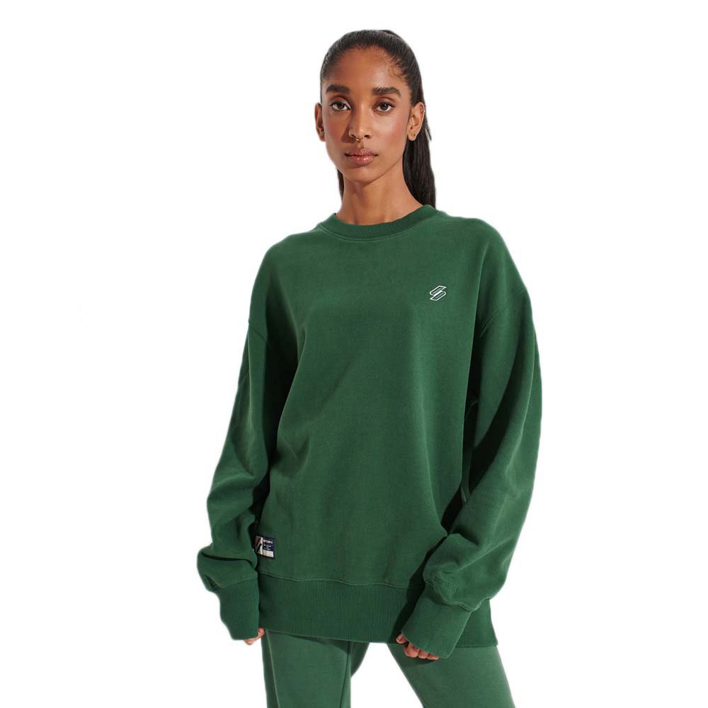 Superdry Code Oversized Essential Crew Pullover XS-S Dark Green günstig online kaufen