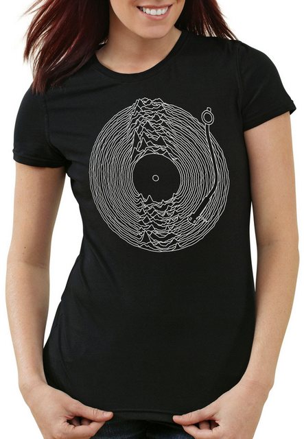 style3 T-Shirt DJ Line Art schallplatte turntable retro günstig online kaufen