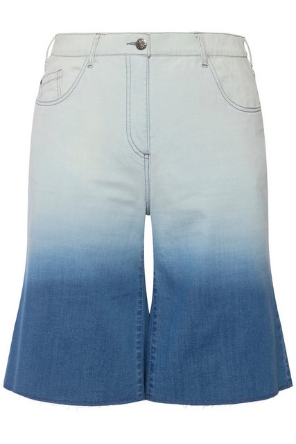 Ulla Popken 5-Pocket-Jeans Jeansshorts Mary Farbverlauf weites Bein günstig online kaufen