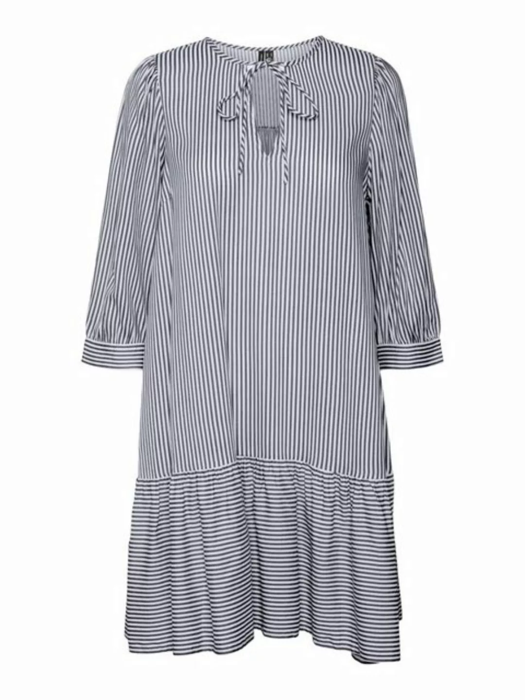 Vero Moda Tunikakleid VMBUMPY 3/4 STRING TUNIC WVN GA mit Volant günstig online kaufen