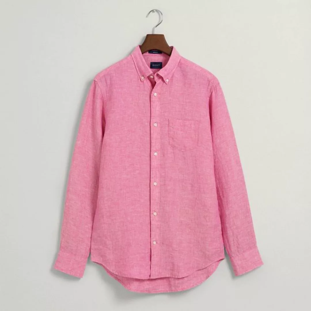 Gant Langarmhemd 3230085 Leinenhemd Herren in Knitteroptik Reg Linen günstig online kaufen