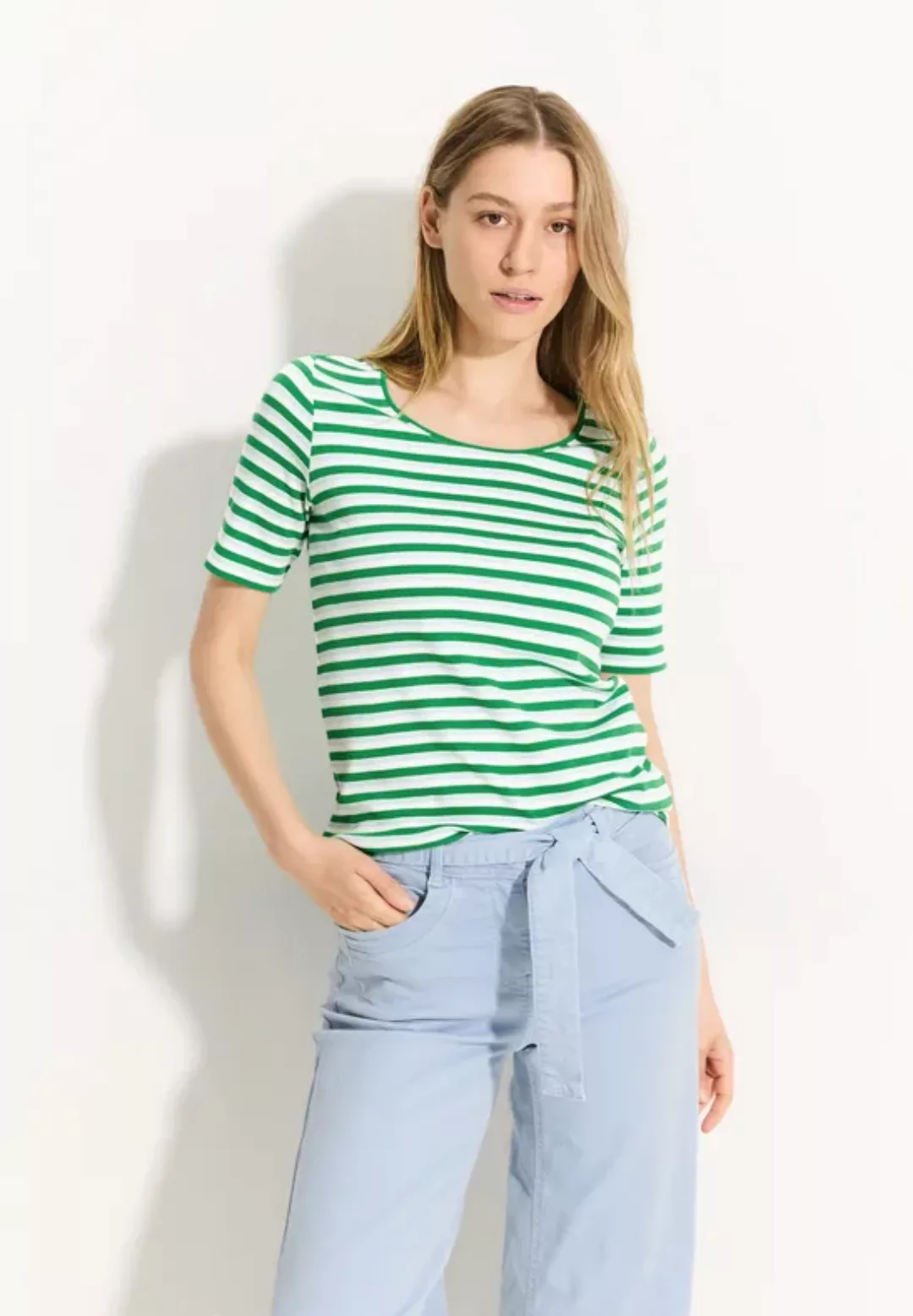 Cecil T-Shirt Lena mit Streifenmuster günstig online kaufen