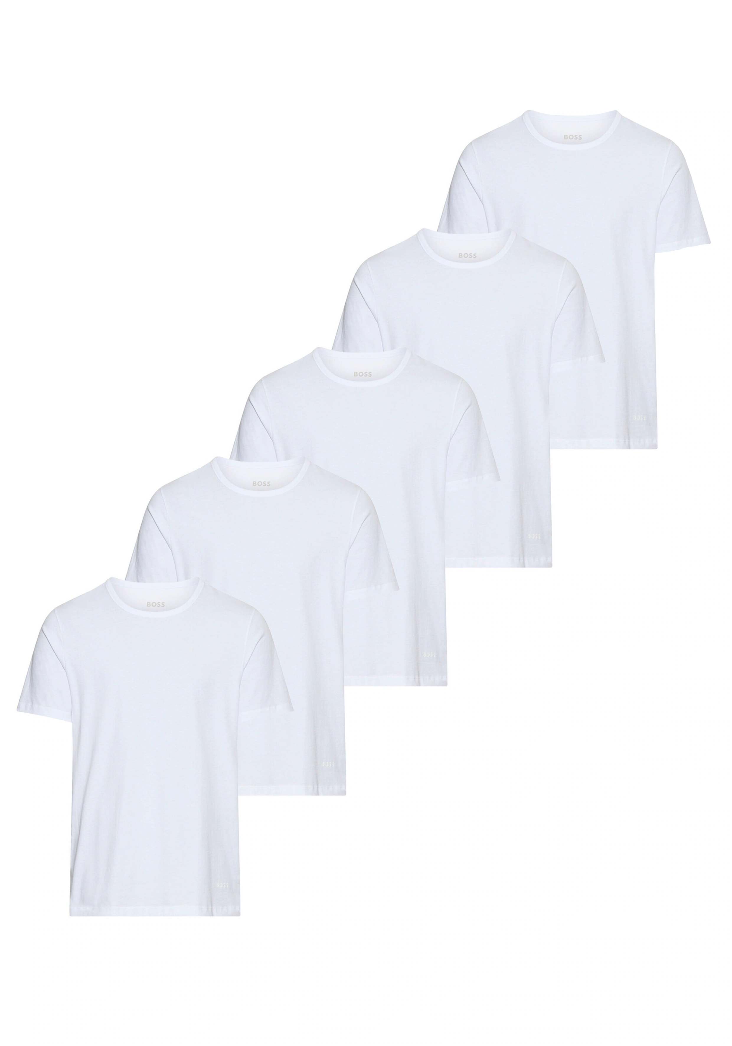 BOSS T-Shirt "5P Authentic", (5 tlg.), Basic, Rundhals Sparpackung Set Logo günstig online kaufen