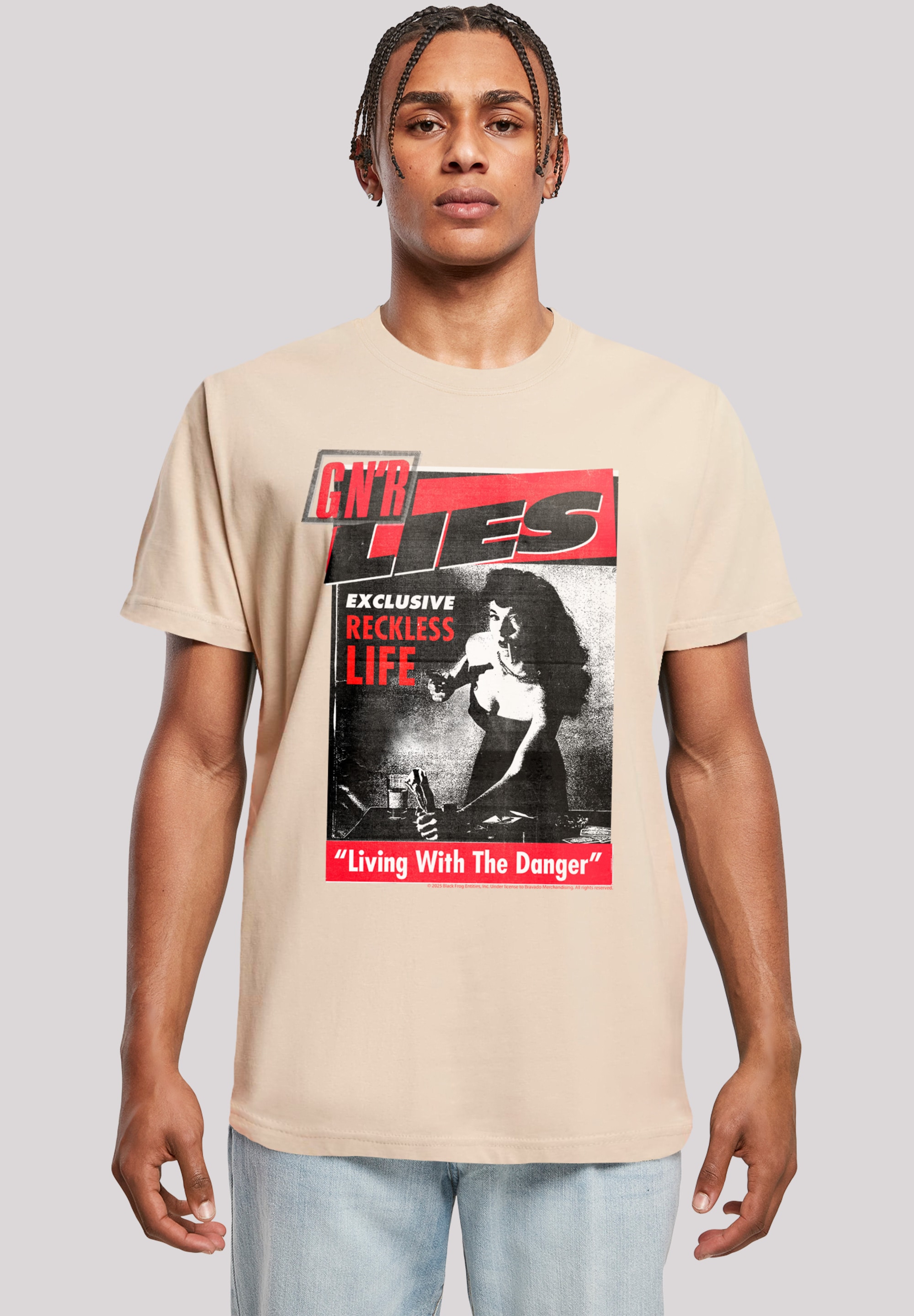 F4NT4STIC T-Shirt "Guns N Roses Lies", Streetwear Fashion günstig online kaufen