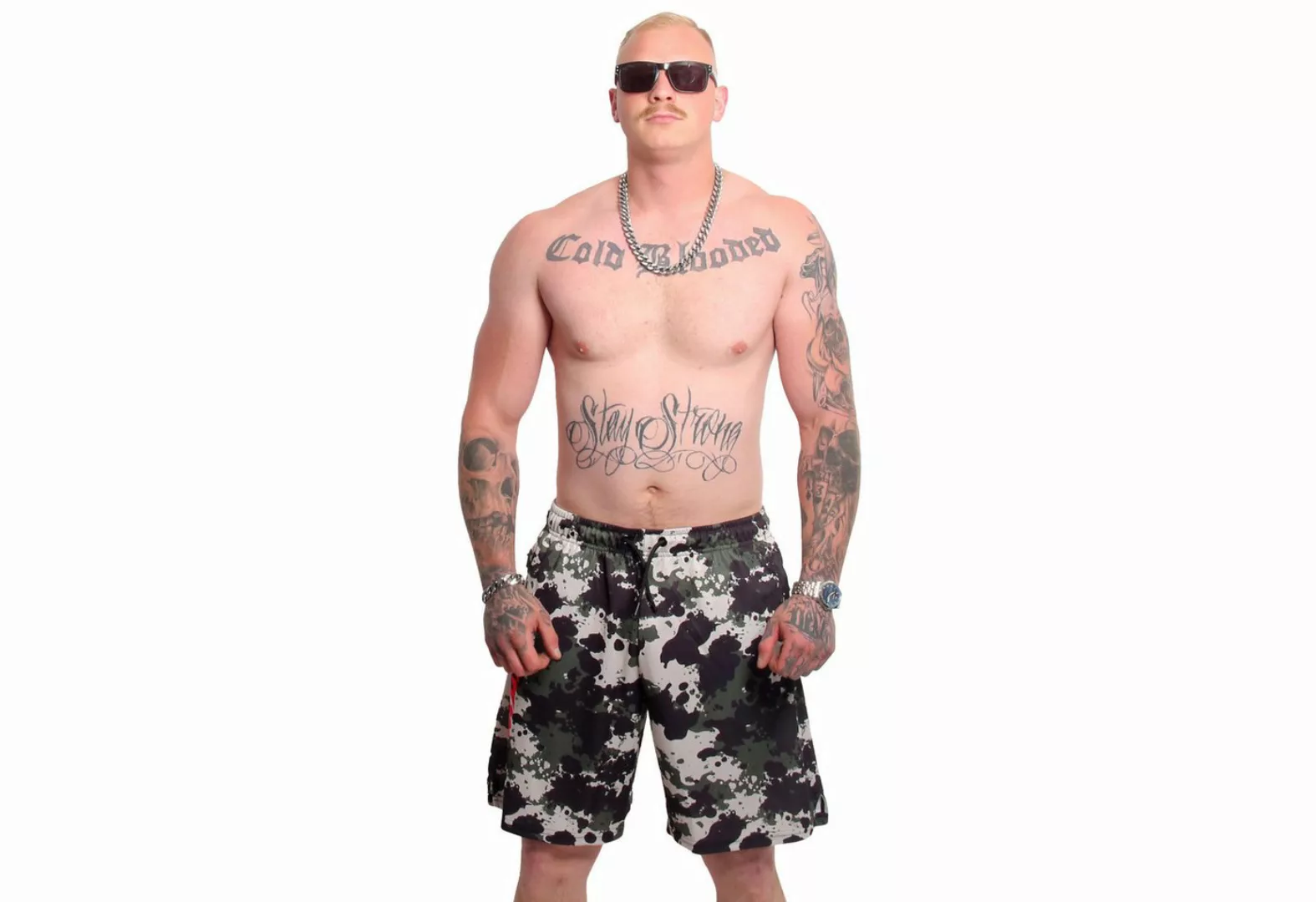 YAKUZA Sweatshorts Fighter aus hochwertigem Mesh-Stoff günstig online kaufen