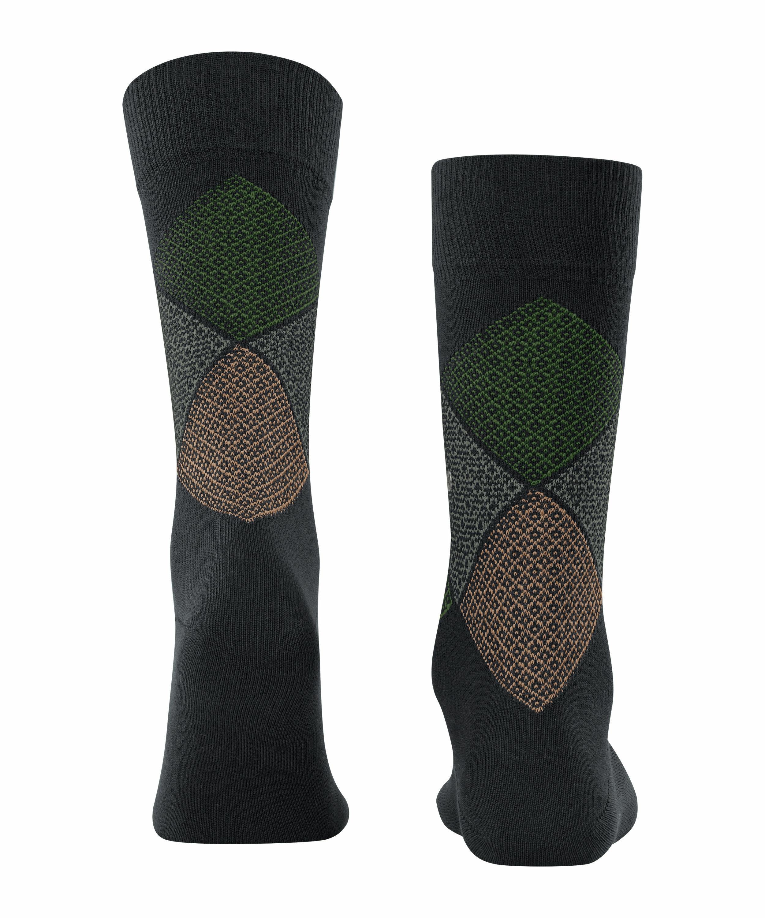 Burlington Tie Rhomb Herren Socken, 40-46, Schwarz, Raute, Baumwolle, 21950 günstig online kaufen