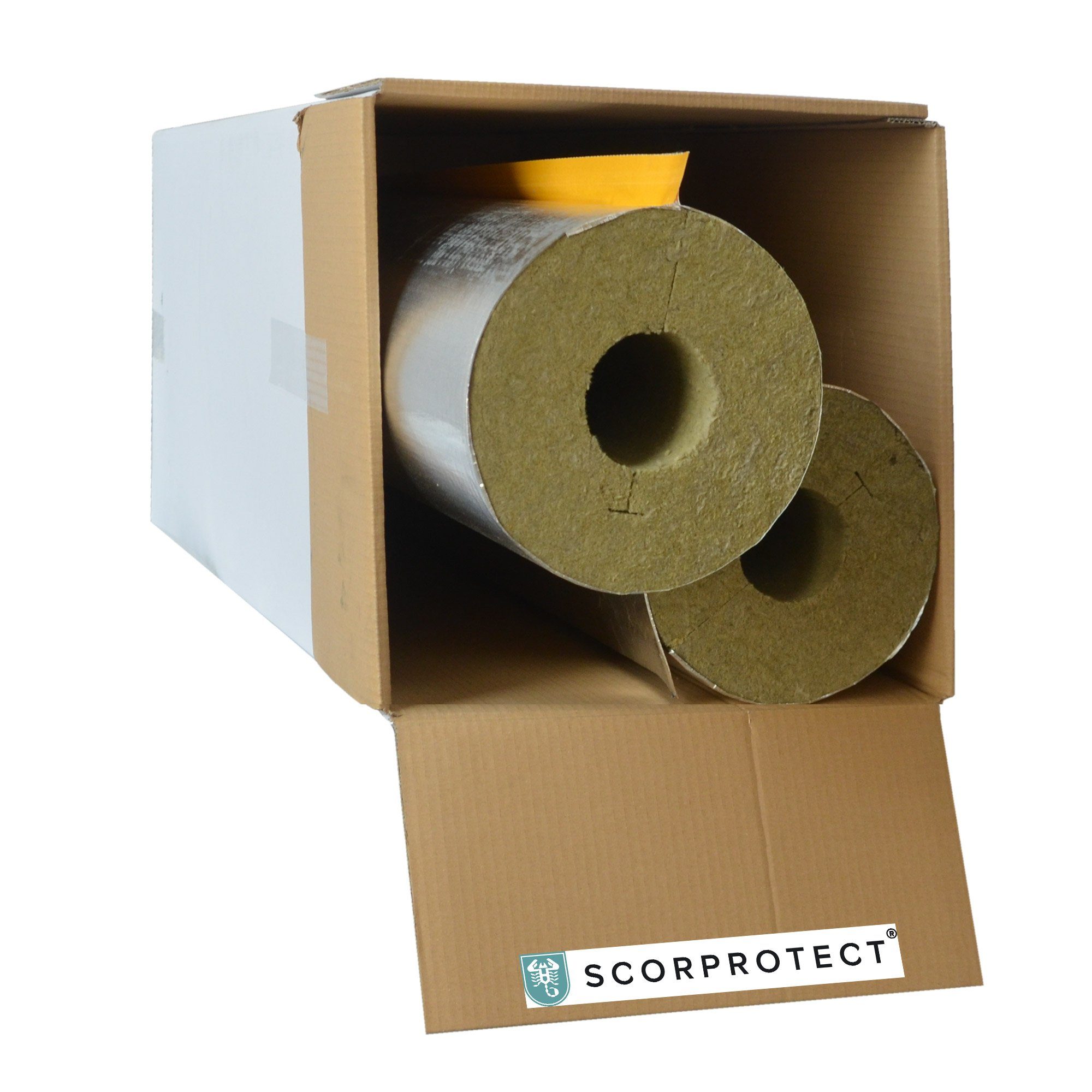 Scorprotect® Steinwolle voller Karton Rohrisolierung Steinwolle günstig online kaufen