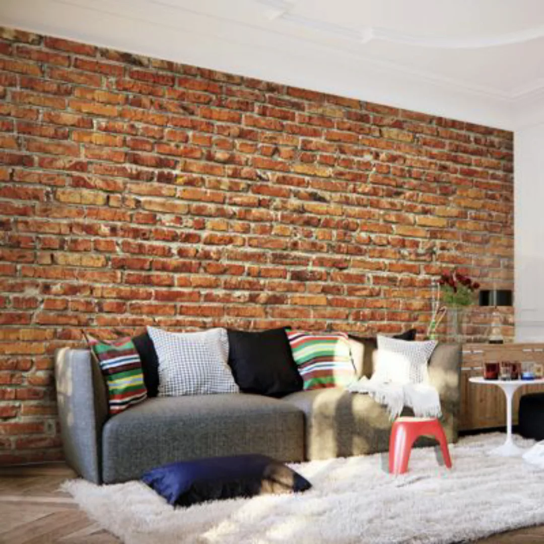 artgeist Fototapete Brick Wall mehrfarbig Gr. 100 x 70 günstig online kaufen