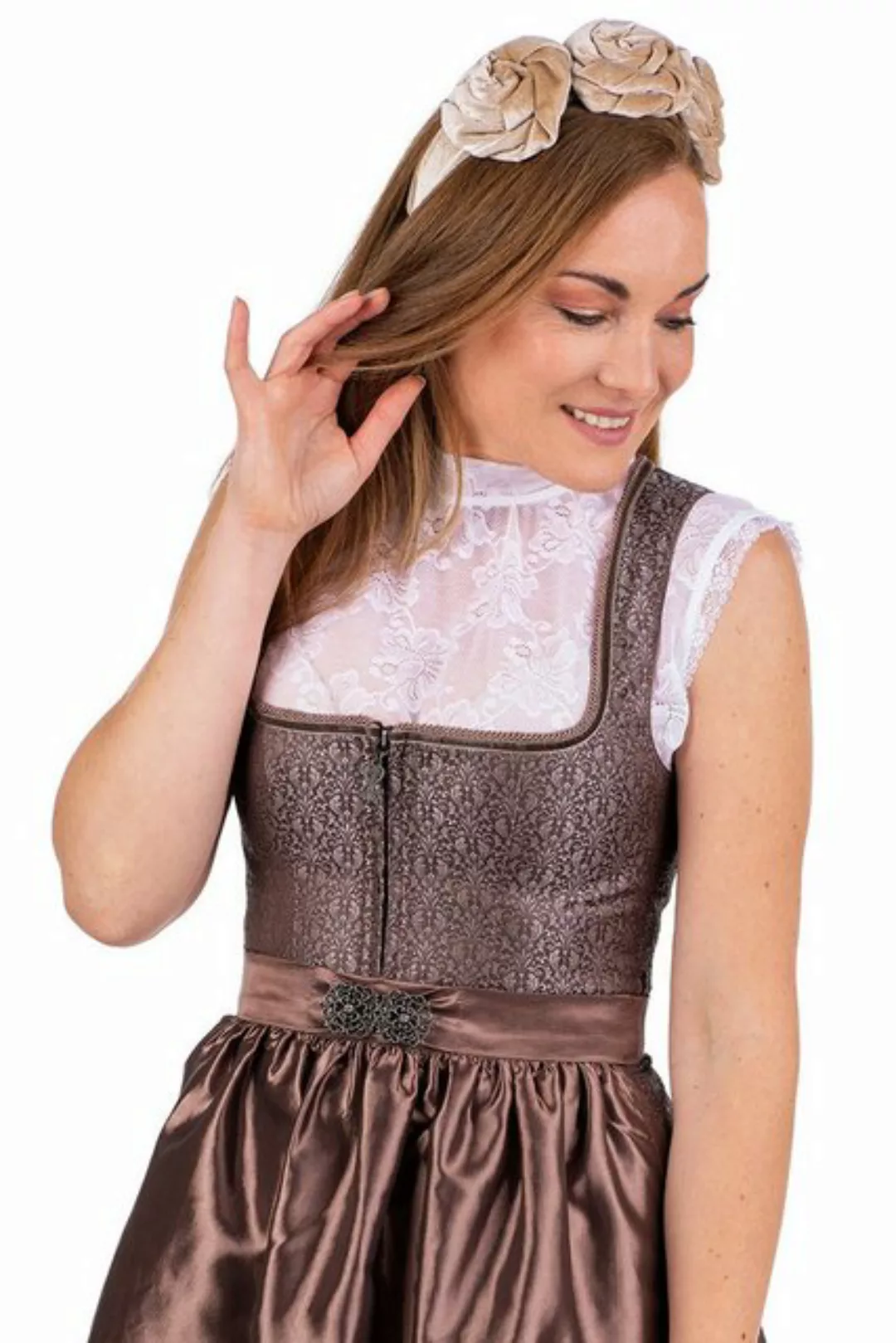 MarJo Dirndl Midi Dirndl 2tlg. - DORMITZ - espresso günstig online kaufen