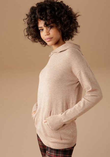 Aniston CASUAL Kapuzenpullover mit Kängurutasche günstig online kaufen