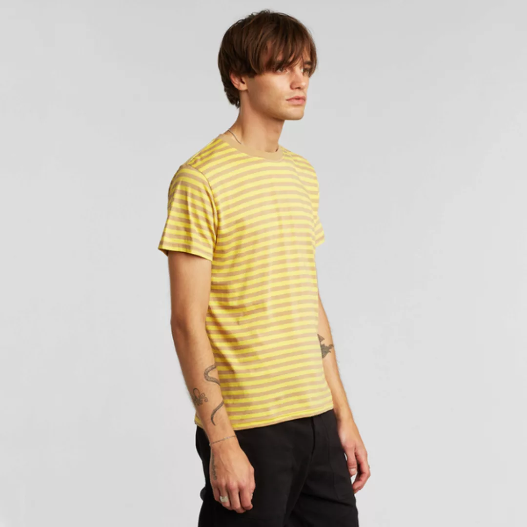 T-shirt Aus Bio Baumwolle - Stockholm Stripes Yellow - Gelb günstig online kaufen
