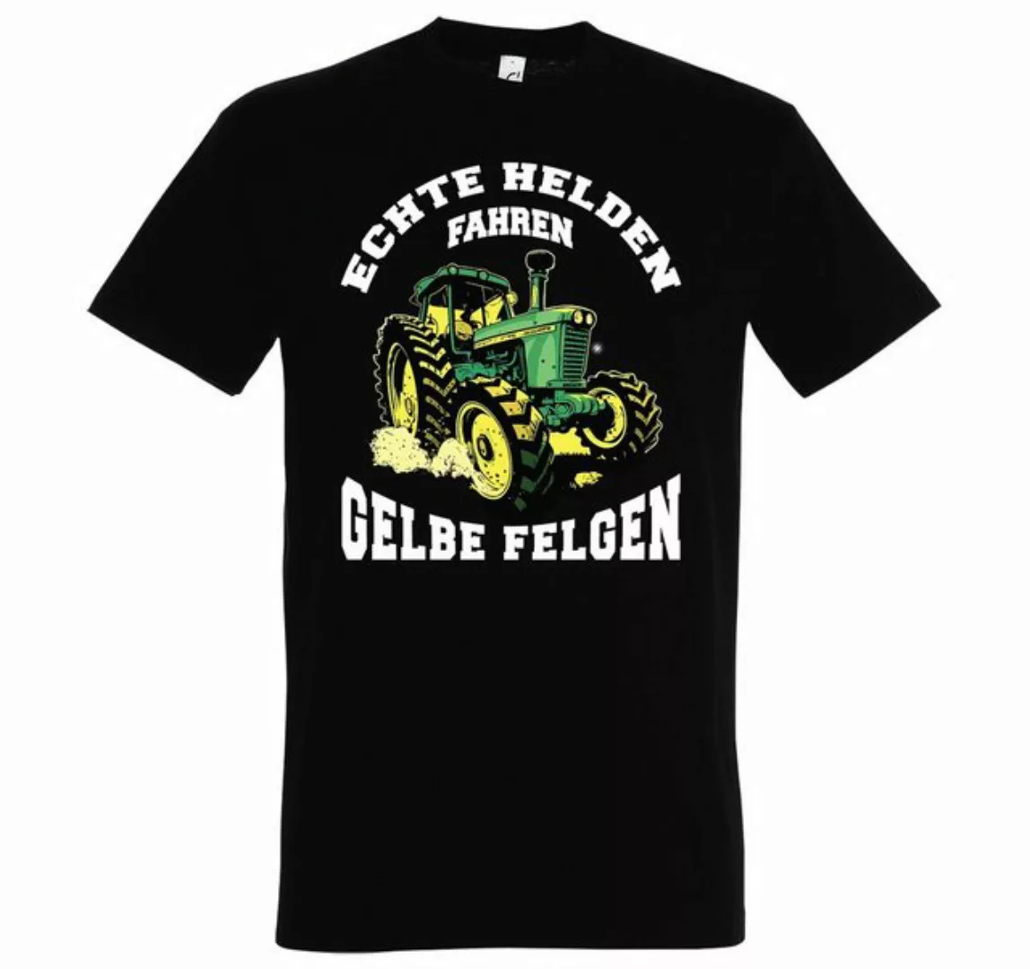 Youth Designz Print-Shirt "Echte Helden fahren gelbe Felgen" Herren T-Shirt günstig online kaufen