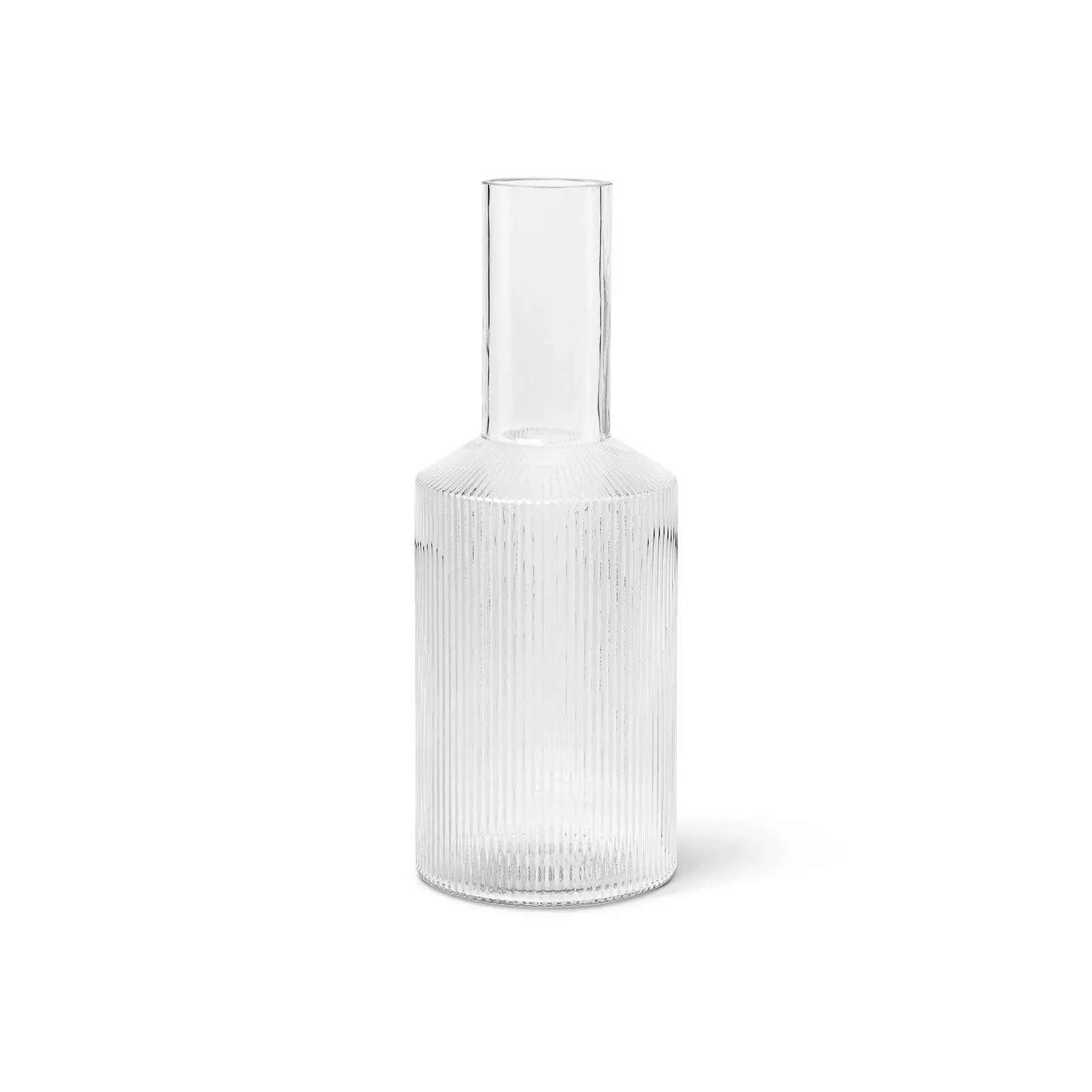 ferm LIVING Karaffe Ripple, klar, 1 L, Glas, mundgeblasen günstig online kaufen