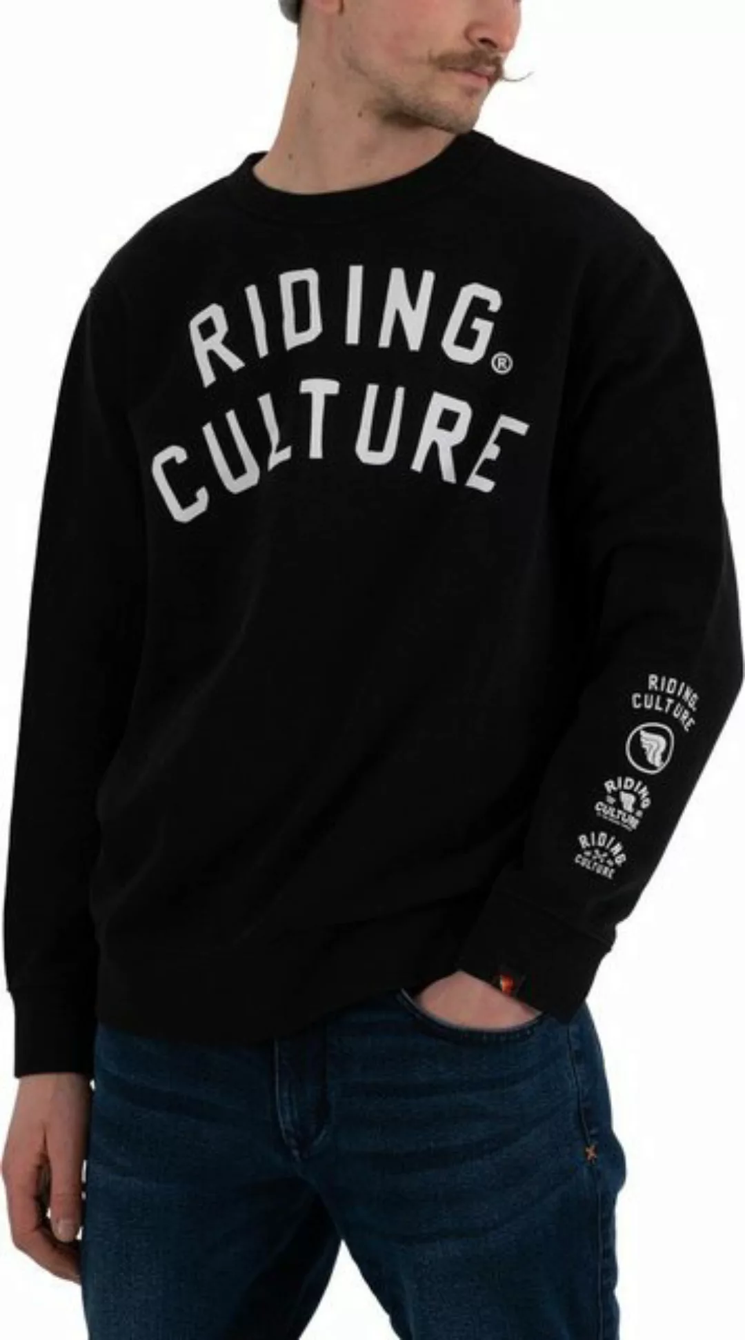 Riding Culture Rundhalspullover Logo Sweater günstig online kaufen