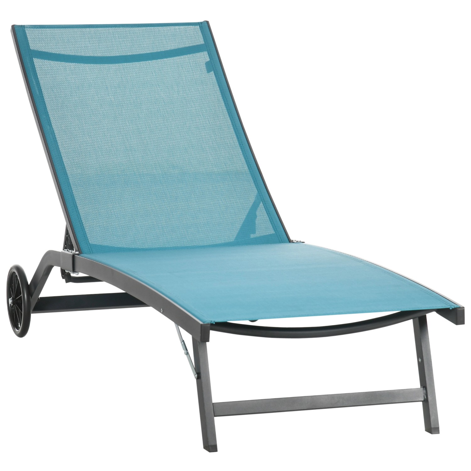 Outsunny Gartenliege Relaxliege mit verstellbarer Rückenlehne, günstig online kaufen