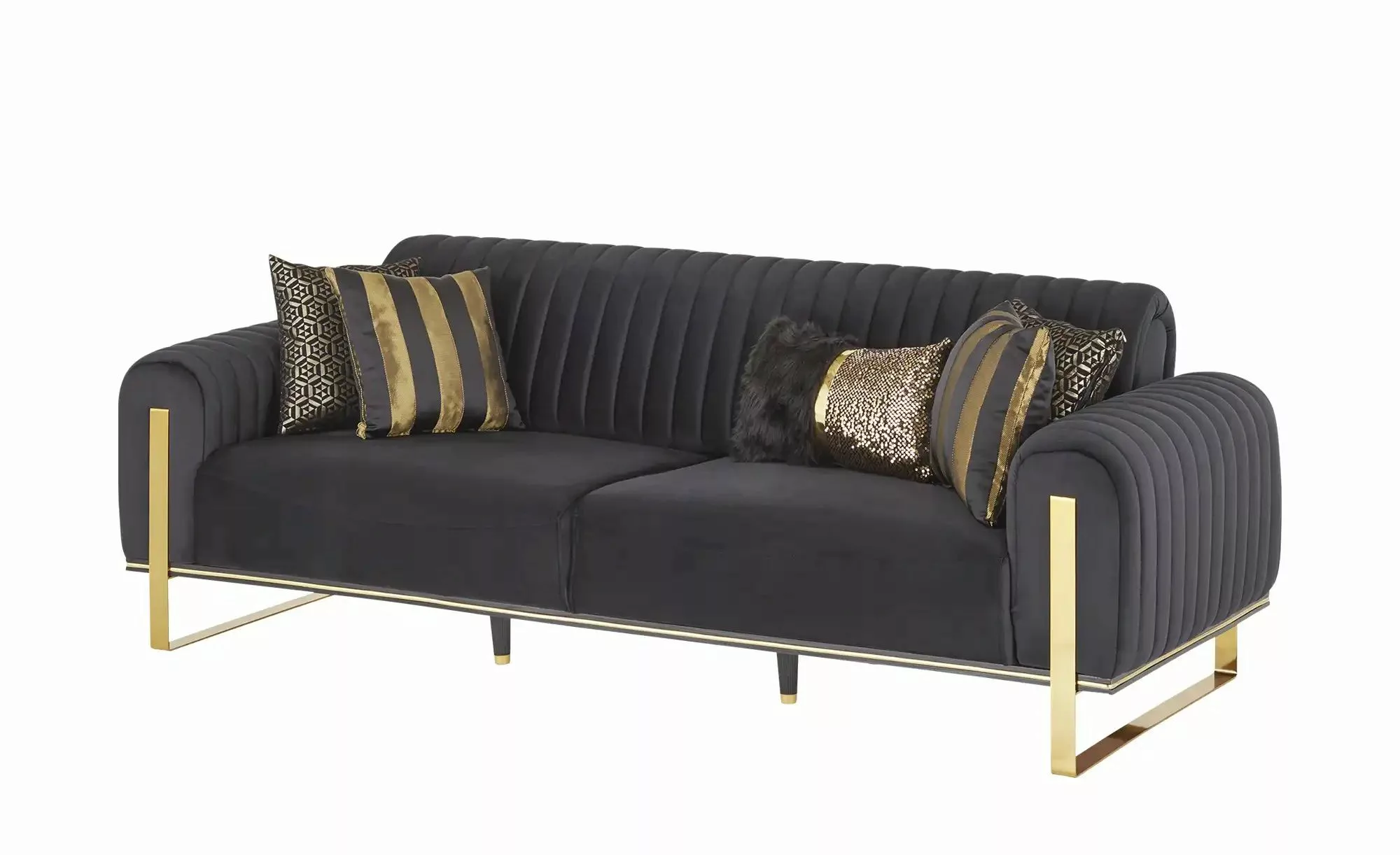 Sofa  Singapur ¦ schwarz ¦ Maße (cm): B: 238 H: 80 T: 95 Polstermöbel > Sof günstig online kaufen