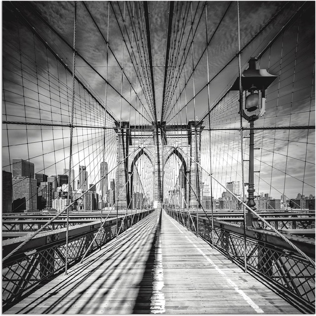 Artland Wandbild "New York City Brooklyn Bridge", Amerika, (1 St.), als Alu günstig online kaufen
