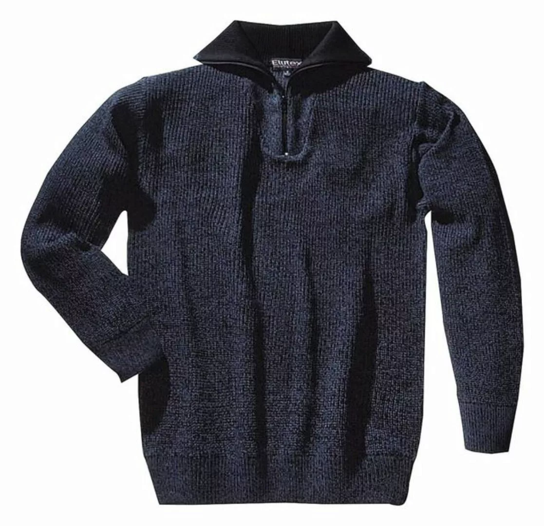 Elutex Strickpullover Troyer Foehr Größe L blaumeliert günstig online kaufen