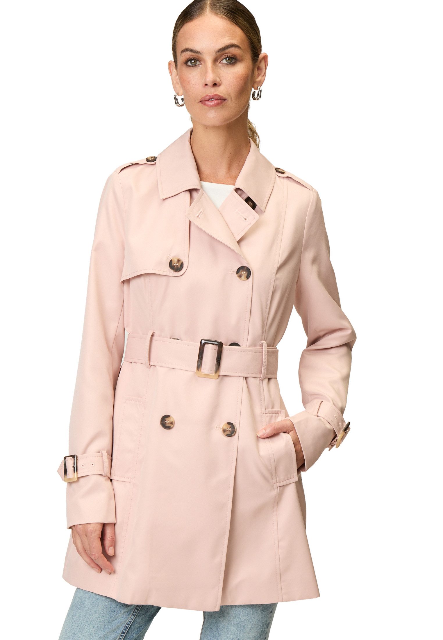 Zero Trenchcoat "zero Damen Trenchcoat mit Bindegürtel" günstig online kaufen