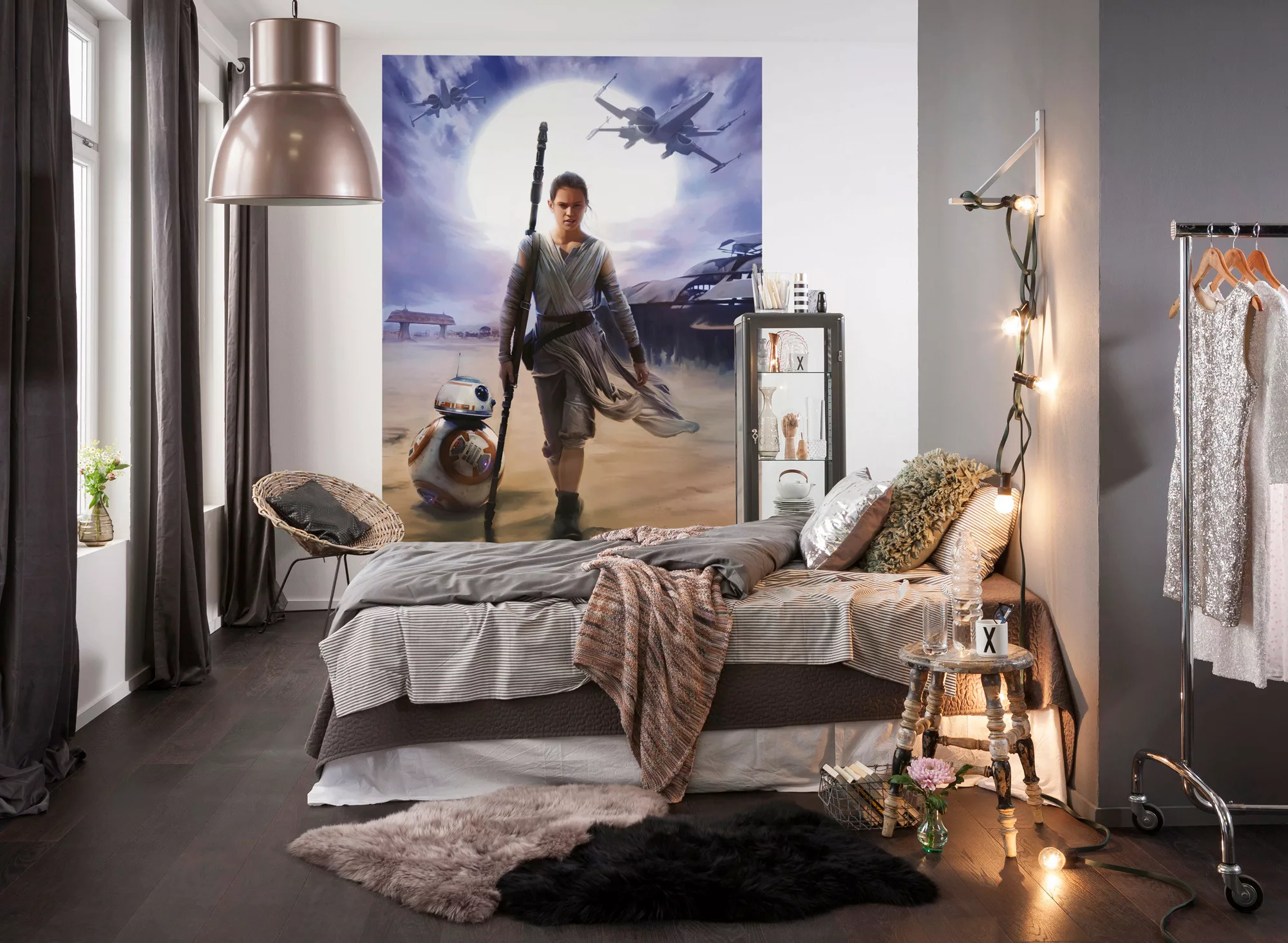 Komar Fototapete STAR WARS Rey 184 cm x 254 cm FSC® günstig online kaufen