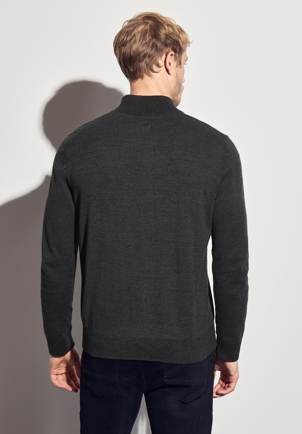 STREET ONE MEN Strickjacke, aus reiner Baumwolle günstig online kaufen