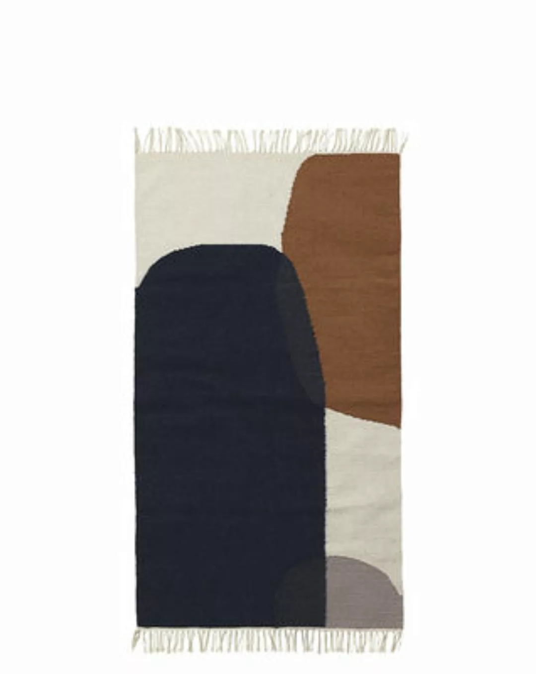 ferm LIVING - Kelim Merge Teppich 140x200cm - mehrfarbig/handgewebt/LxB 200 günstig online kaufen