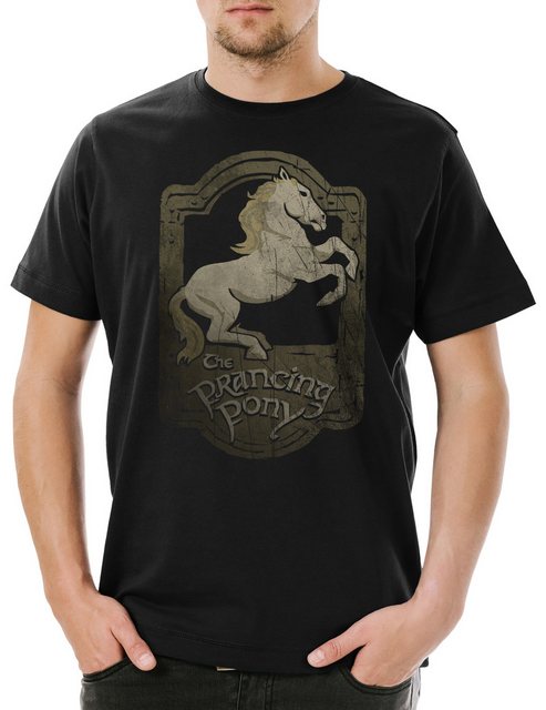 Urban Backwoods Print-Shirt Prancing Pony Herren T-Shirt Herr Lord Zum der günstig online kaufen