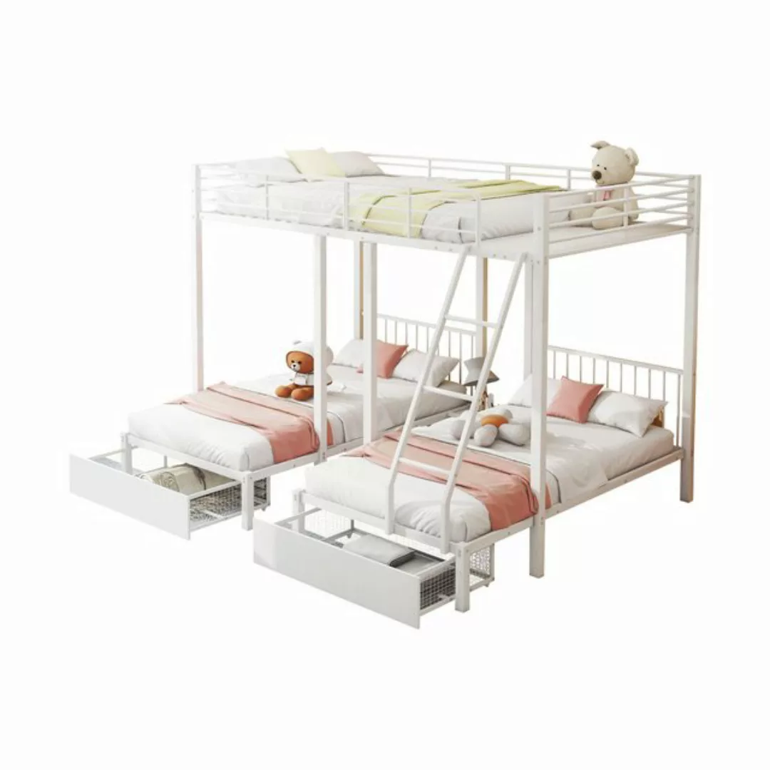 MODFU Etagenbett Metallbett Kinderbett Eisenbett multifunktionales Metallra günstig online kaufen