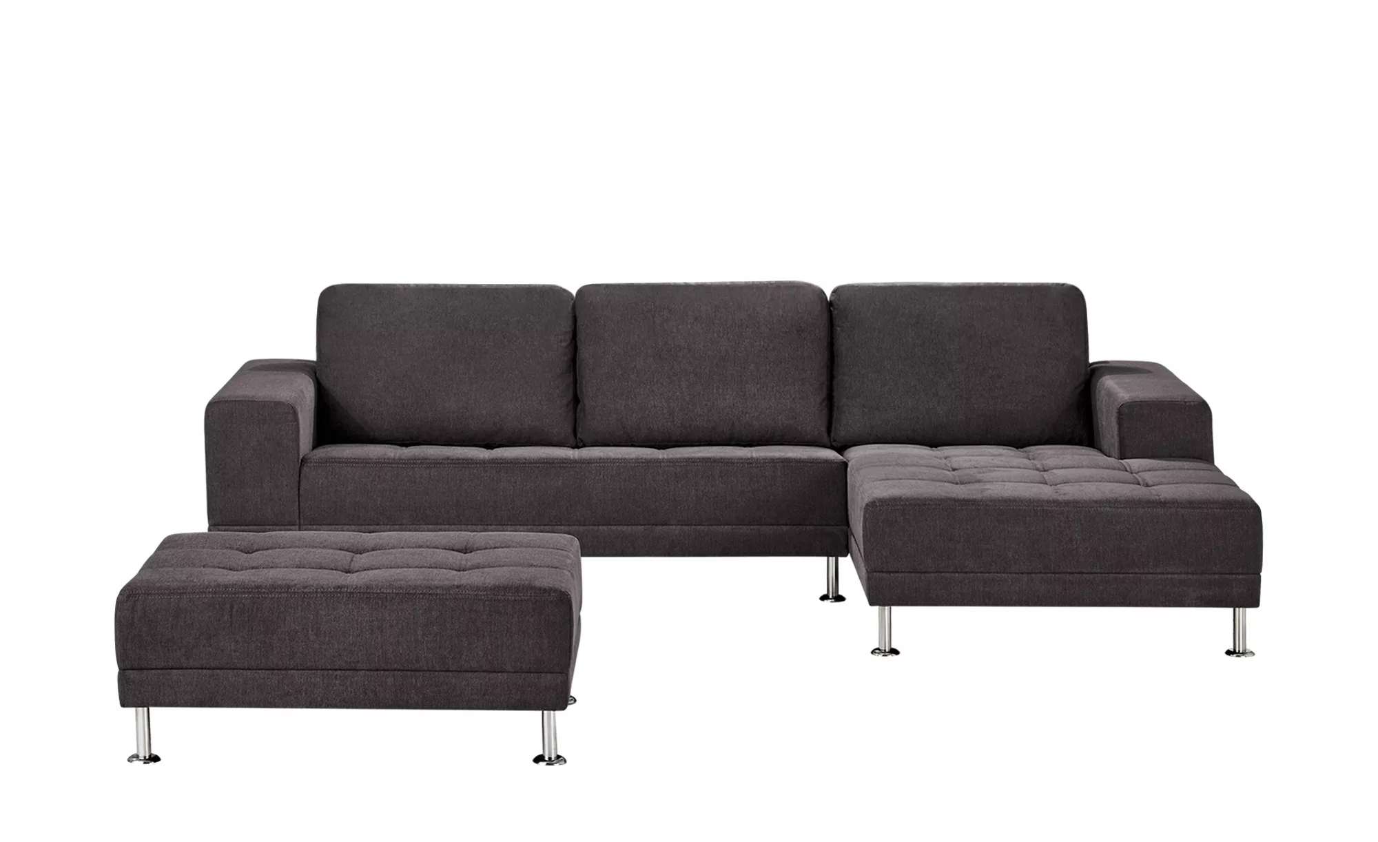 smart Ecksofa  Garda ¦ grau ¦ Maße (cm): B: 280 H: 81 T: 166 Polstermöbel > günstig online kaufen