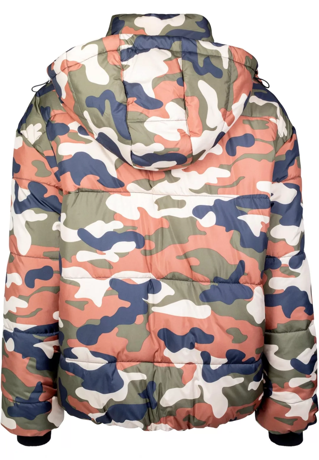 URBAN CLASSICS Winterjacke "Urban Classics Damen Ladies Boyfriend Camo Puff günstig online kaufen