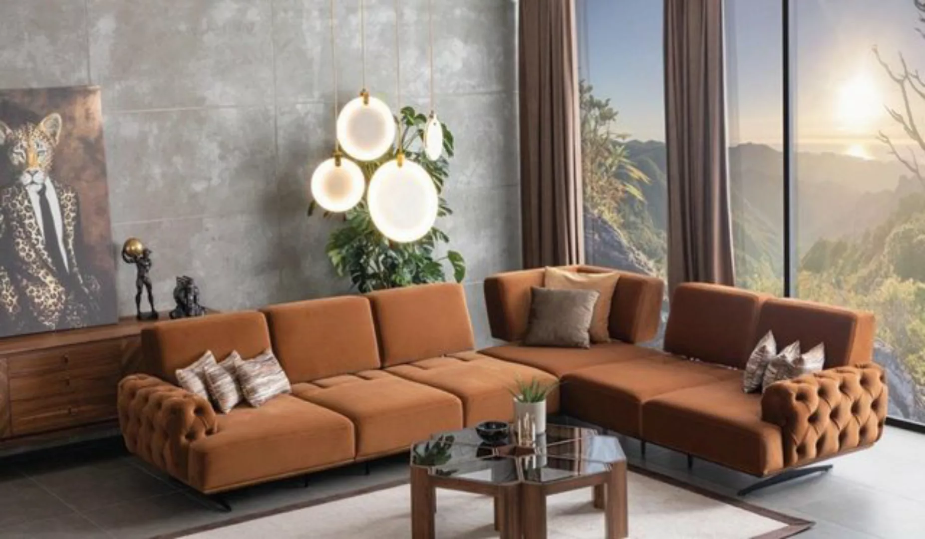 JVmoebel Ecksofa, Wohnlandschaft Sofa L-Form Couch Garnitur Design Modern S günstig online kaufen