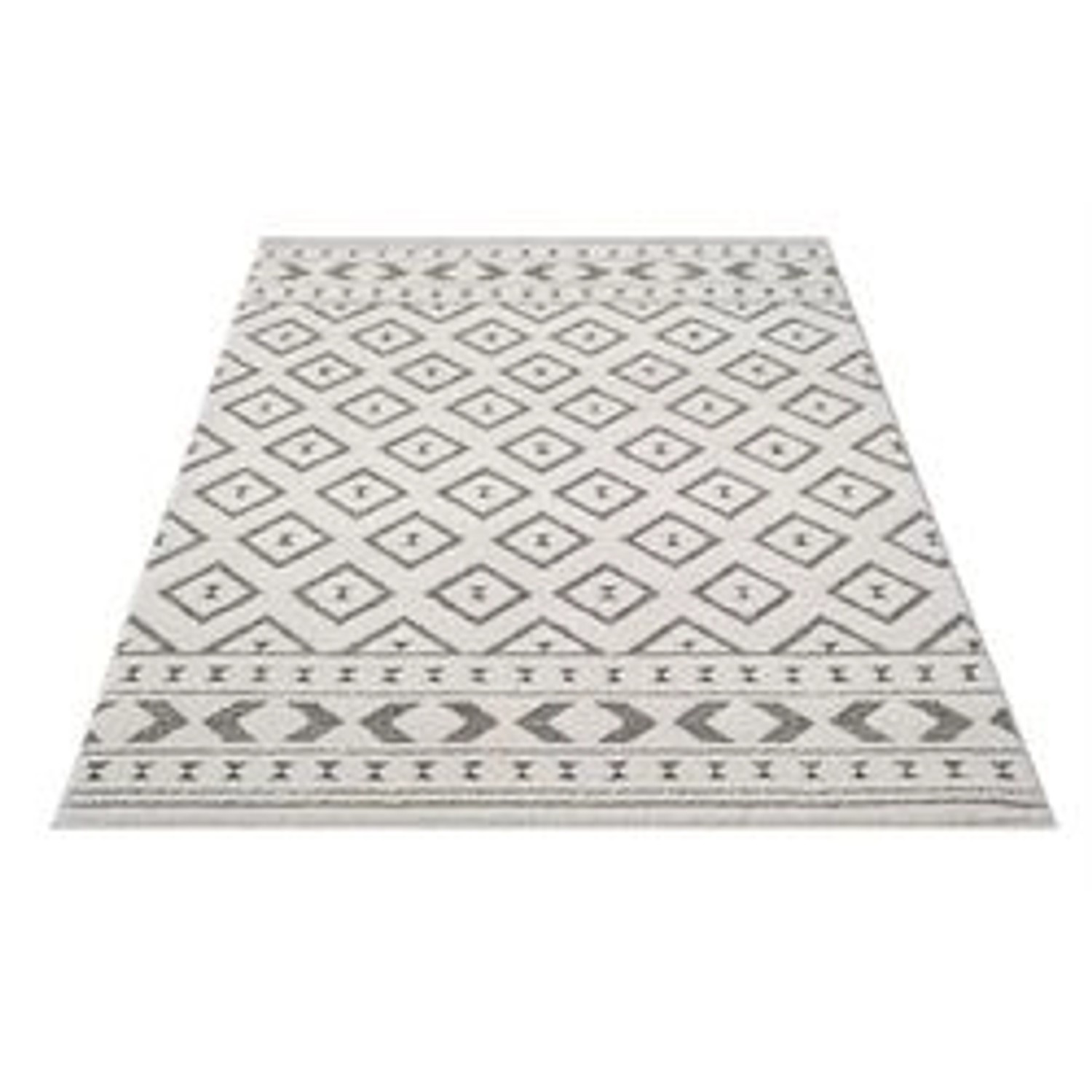 payé Teppich Ello 9999 Boho Flachflor 200x290 cm Grau günstig online kaufen