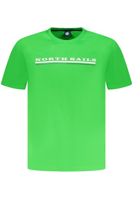 North Sails T-Shirt Herren T-Shirt Grün mit Rundhals und Print – günstig online kaufen