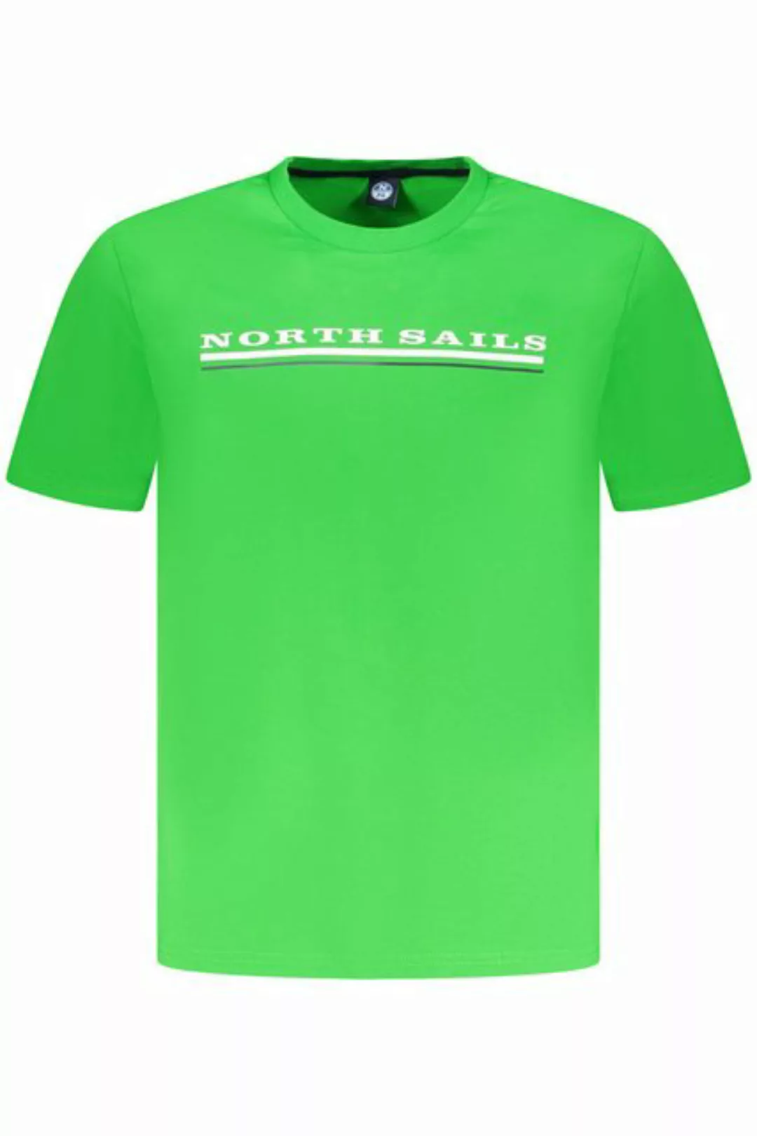 North Sails T-Shirt Herren T-Shirt Grün mit Rundhals und Print – günstig online kaufen