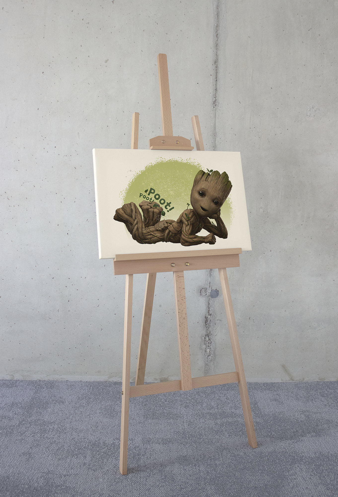 Komar Leinwandbild "Groot Poot - Größe 60 x 40 cm", Disney, (1 St., 60 x 40 günstig online kaufen