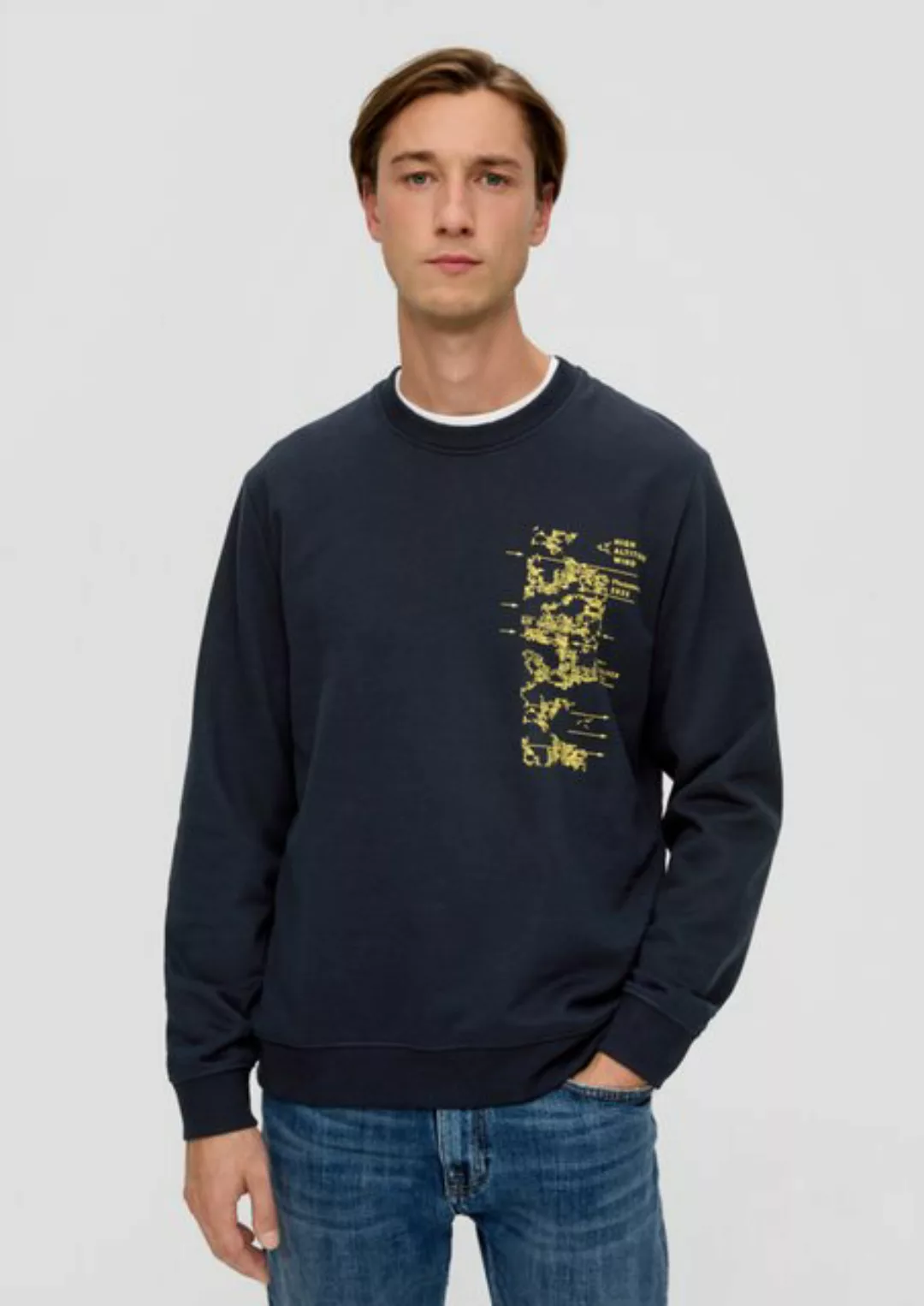 s.Oliver Sweatshirt Sweatshirt mit Frontprint günstig online kaufen