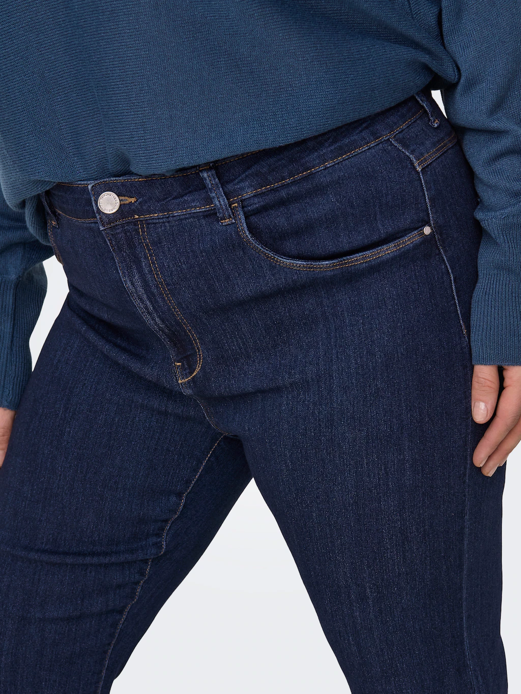 ONLY CARMAKOMA Bootcut-Jeans "CARTHUNDER LIFE MID PUSH UP FLARED DNM" günstig online kaufen