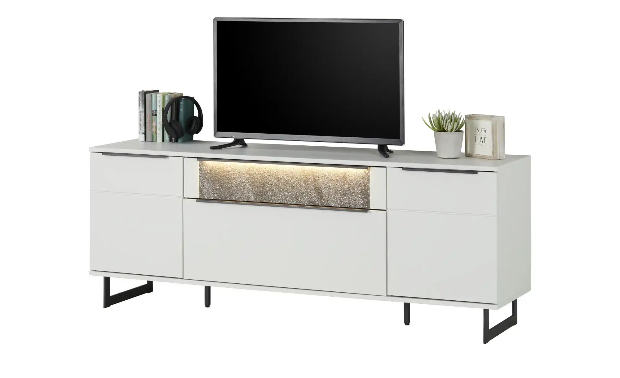 Jette Home TV-Element  Stone ¦ weiß ¦ Maße (cm): B: 181 H: 69 T: 46.0 Kommo günstig online kaufen