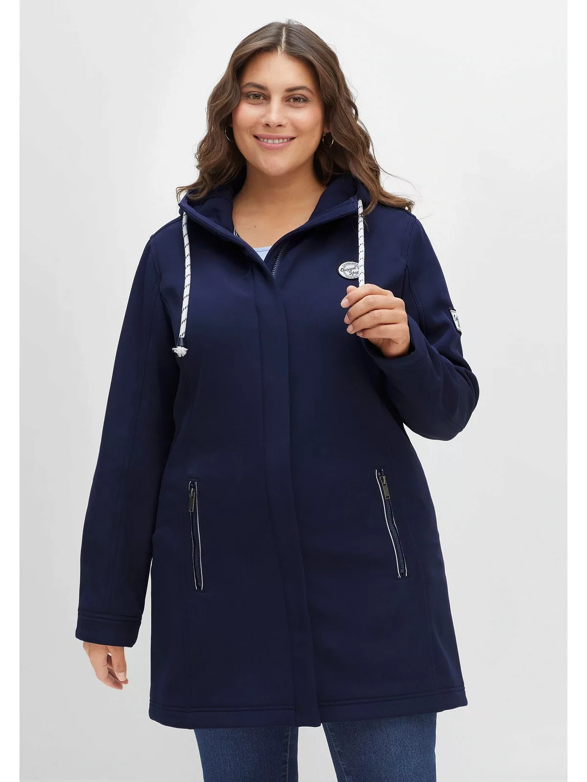 Sheego Softshelljacke "Große Größen", mit Kapuze, mit weicher Fleece-Innens günstig online kaufen