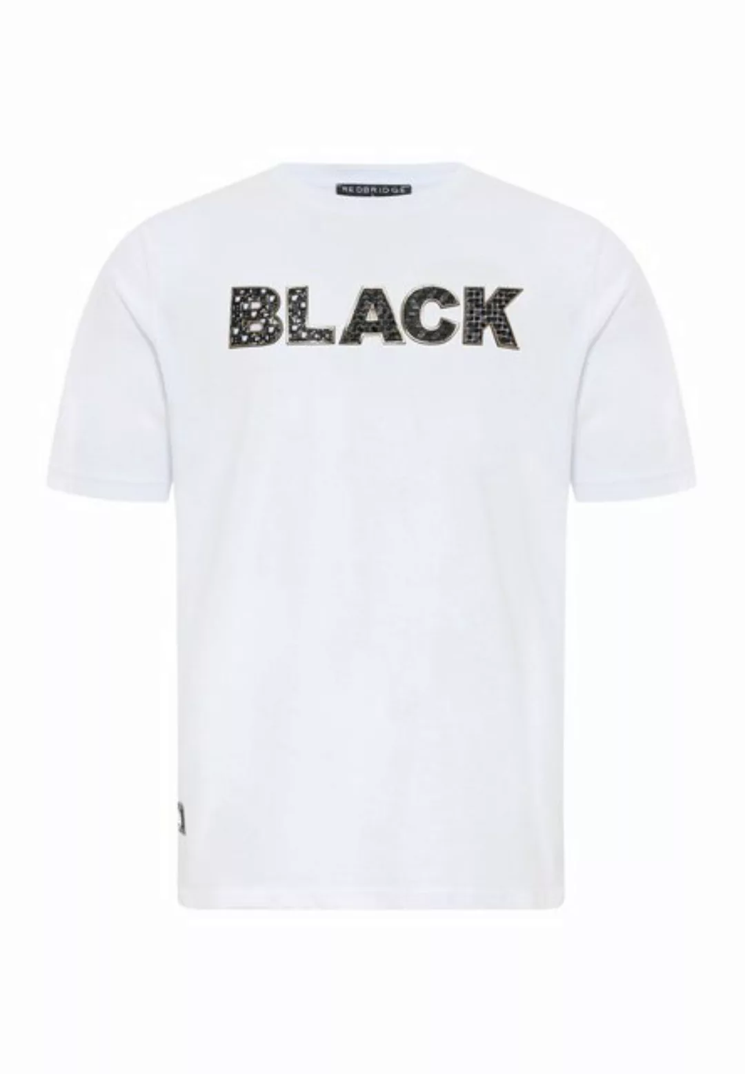 RedBridge T-Shirt BLACK-Print – Rundhals, Regular Fit, 100 % Baumwolle günstig online kaufen